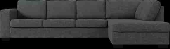 5 Seater - L Shape - Charcoal Grey Sofa (sits 3+2)