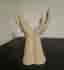 Blomvas HANDS. Beige. Keramik.