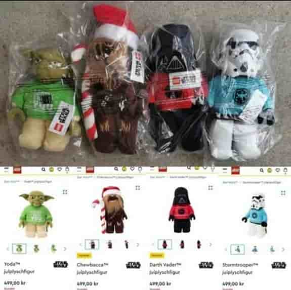 Star Wars LEGO Jul STORA Plyschfigurer Disney NYA