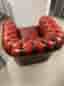 Skinnfåtölj Chesterfield