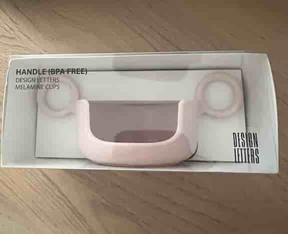 Ny Design Letters Rosa Handtag till mugg baby bebis pipmugg
