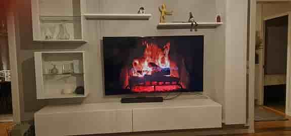 media möbel- tv möbel med belysning