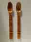 Dekorativa träbestick — snidade, 43 cm