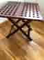 BORD: Fällbart Teak/mahogny färg, bord, 60x45 cm