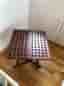 BORD: Fällbart Teak/mahogny färg, bord, 60x45 cm