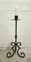 Golvljusstake 66 cm : Svartbehandlad smidesljusstake