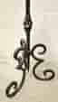 Golvljusstake 66 cm : Svartbehandlad smidesljusstake