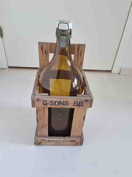 G-Sons BB Glasflaska med Träback