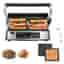 NY FOHERE XL 4-i-1 Kontaktgrill 2200W 4 plattor LED-display 8 program Våffeljärn