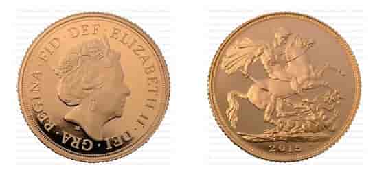 2015 Gold Proof Full Sovereign Elizabeth II