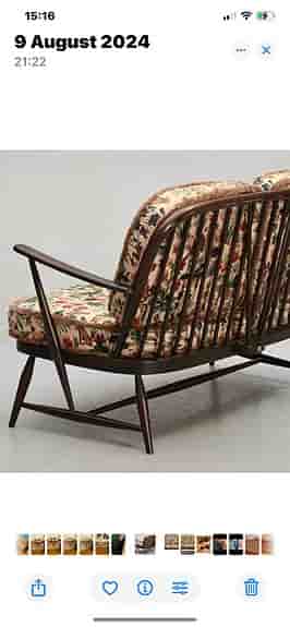 Ercol soffa och fötölj