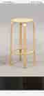 Fin designklassiker pall piedestal barstol