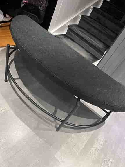 Bänk puff halvmåne sittbänk