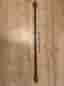 Svart gardinstång 110-230cm med knoppar och fästen
