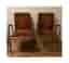 Designstolar i formpressad plywood – 60/70-tal – par