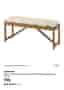 IKEA NÄMMARÖ bänk 120 cm + sittdyna – Ny!