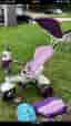 Smart Trike Tricycle med sittdel och solskydd lila och vit