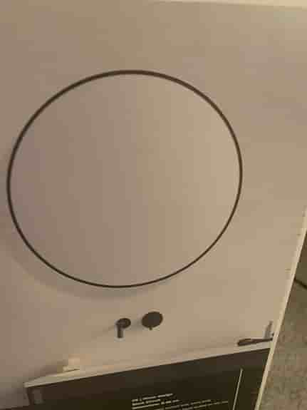 Design Speigel Black Circuit rund spegel 80 cm
