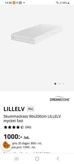Dreamzone Lillelv Skummadrass 90x200 cm