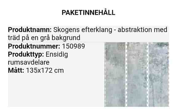 Rumsavdelar / avskiljningsvägg