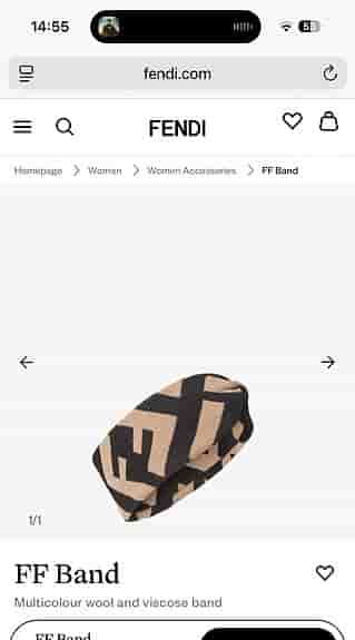 Fendi hårband/pannband