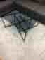 Modernt Soffbord i glas & Svart Metallram