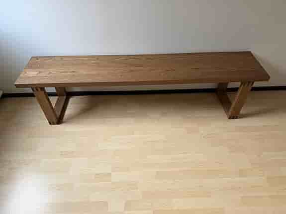 MÖRBYLÅNGA - Bänk, ekfaner/brunlaserad, 180 cm (nypris: 3295 kr)