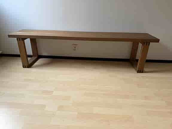 MÖRBYLÅNGA - Bänk, ekfaner/brunlaserad, 180 cm (nypris: 3295 kr)