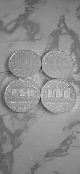 4 stycken x 1 oz österrikiska Vienna Philharmonic silvermynt