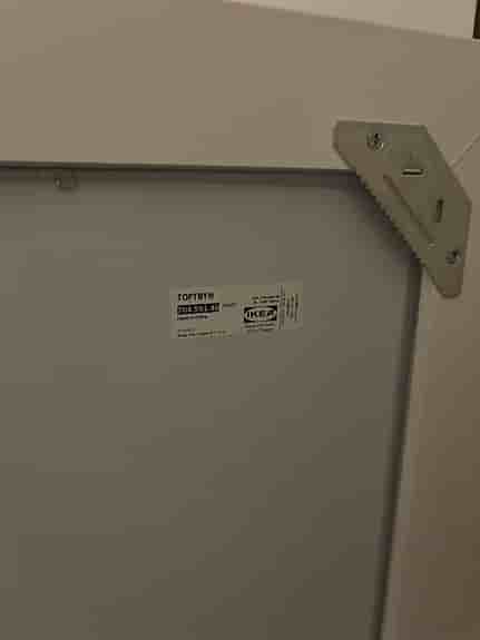 Spegel vit ram IKEA TOFTBYN