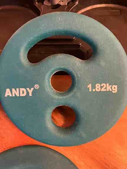 Andy hantelset med vikter 0,91 kg och 1,82 kg blå