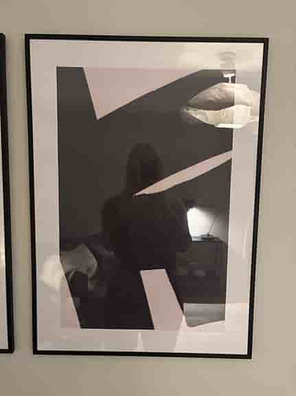 Två tavlor/posters inkl. stålram 50x70
