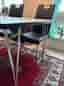 Matbord Spencer MIO Vit/Krom