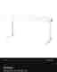 Mittzon skrivbord, vit, 160x80
