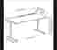 Mittzon skrivbord, vit, 160x80