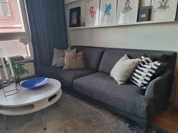 Soffa mörkgrå Mio Macy XL 3-sits