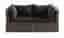 Ny Loungesoffa Utomhus med Armstöd 2-sits.