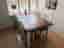 Matgrupp med sex stolar i shabby chic stil
