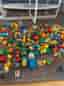 Lego Duplo klossar blandade färger med förvaring