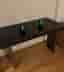Sidobord/avlastningsbord med stenskiva, industriell stil