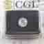 CGL rund briljantslipad diamant 1,01 ct fancy light yellow