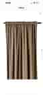 Mio gardinpar sammet brun 250 cm
