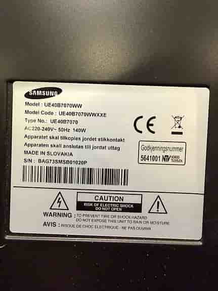 Samsung UE40B7070 LCD-TV 40 tum svart Full HD