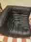 Black Leather Corner Togo Lounge Chair by Michel Ducaroy for Ligne Roset