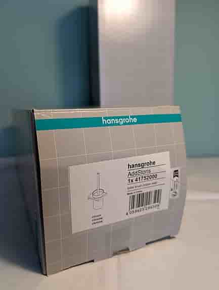 Hansgrohe AddStoris toalettborste väggmonterad glas/krom