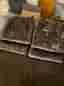 4 pack grå sammet gardiner Mio