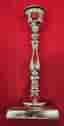 Lene Bjerre ljusstake silverfärgad metall H36 cm