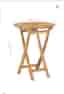 Oanvänt Utebord i teak 60 cm