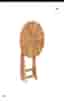 Oanvänt Utebord i teak 60 cm