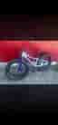 Barncykel 24" fatbike vit/lila